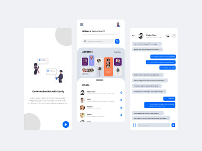 Mobile Chat app branding chat chat app design mobile app mobile app design mobile design mobile ui moblieapp simple ui