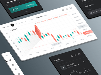 Trading Platform Componets🥇 chart component crypto design exchange trade trading trend ui uidesign uiux web web design webdesign website