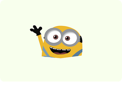 HEY! design flat design illustraion minimalistic minion minions
