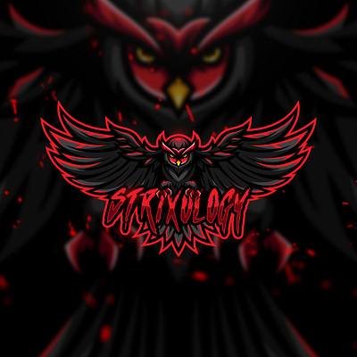 STRIXOLOGY PREVIEW bird bird logo esport gaming illustration illustrator logo logo design mascot logo owl stream twitch logo vector