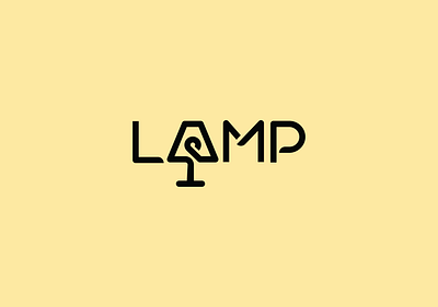 Lamp Logo ! branding bulb creative logo electrical electrical logo electricity logo lamp lamp wordmark logo light light logo logo logo design simple logo wordmark wordmark logo