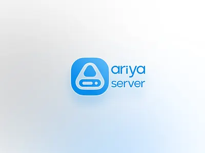 Ariya Server Logo blue branding logo logo design logo designer logo maker logo mark logo mark symbol icon logotype minimal vector