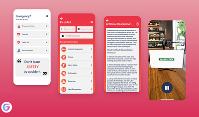Emergency for Grace design emergency firstaid health app healthcare natural disaster