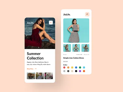 JioLife: E-commerce Fashion App Design clean ecommerce fashion mobile ui mobile version mockup ecommerce app online store ui ui design uidesigner uiux website
