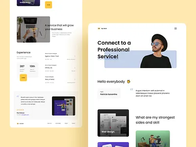 My Work Landing Page agency agency website branding creativedesign design digital marketing landing page personal branding service app studio ui uiux ux website
