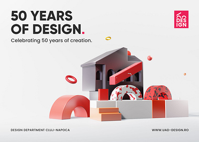 Design Department 3d art 3d icon 3d object branding design illustration logo ui web website