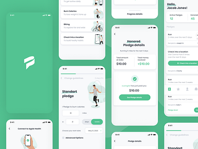 Choosing a pledge in the mobile app app clean ui design equal fitness app health app healthy lifestyle illustration ios mobile mobile app mobile app design mobile design mobile ui mobile uiux pledge ui userexperience userinterface ux