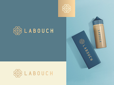 Labouch Branding abstract branding clever cosmetic elegant flat geometry gradient icon identity l letter logo luxury mark minimal monogram packaging premium product