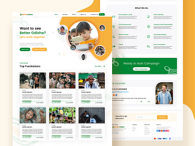 Campaigning Landing Page design doantion donating website landing page landing page concept landing page design landing page ui ui dewisgn website website concept website design