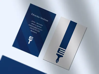 Business Cards - Stationery and Brand Identity brand brand identity branding business cards clever corporate identity creative decoration design e icon icons identity logo loog lgoo lgo mark monogram paintbrush stationery symbol