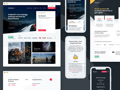 Utilityfair - Website Refresh color design desktop desktop design dublin electricity energy graphic design ireland irish mobile responsive simple ui ui ux utility ux website