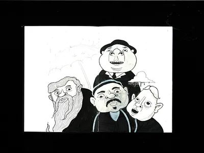 Sketchbook page #01 black white blackandwhite character drawing illustration ink sketch sketchbook