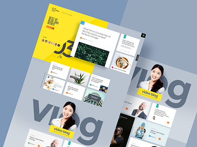 Blog and News Landng Pages branding landing page ui design website