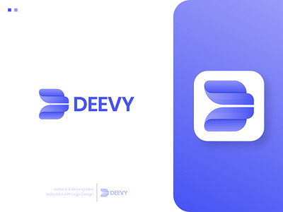 Deevy Modern Website & App Logo Design app logo brand identity branding d app logo d letter logo d logo d modern logo d website logo design illustration logo minimal minimalist modern logo startup logo symbol tech logo website logo