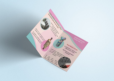 Bi-fold tailor shop brochure branding design graphic design illustration mockup