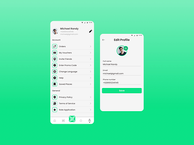 Profile Screens Design app dailyui dailyuichallenge design ui ux