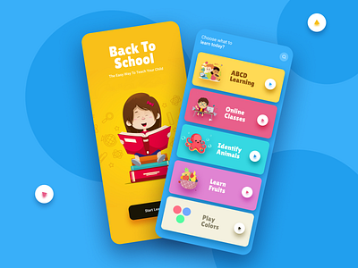 eLearning for kids app design product design ui ui design ux design