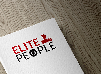 Elite People Logo Design brand branding clean color concept creative design flat glossy icon identity illustration illustrator logo minimal mockup paper simple typography vector
