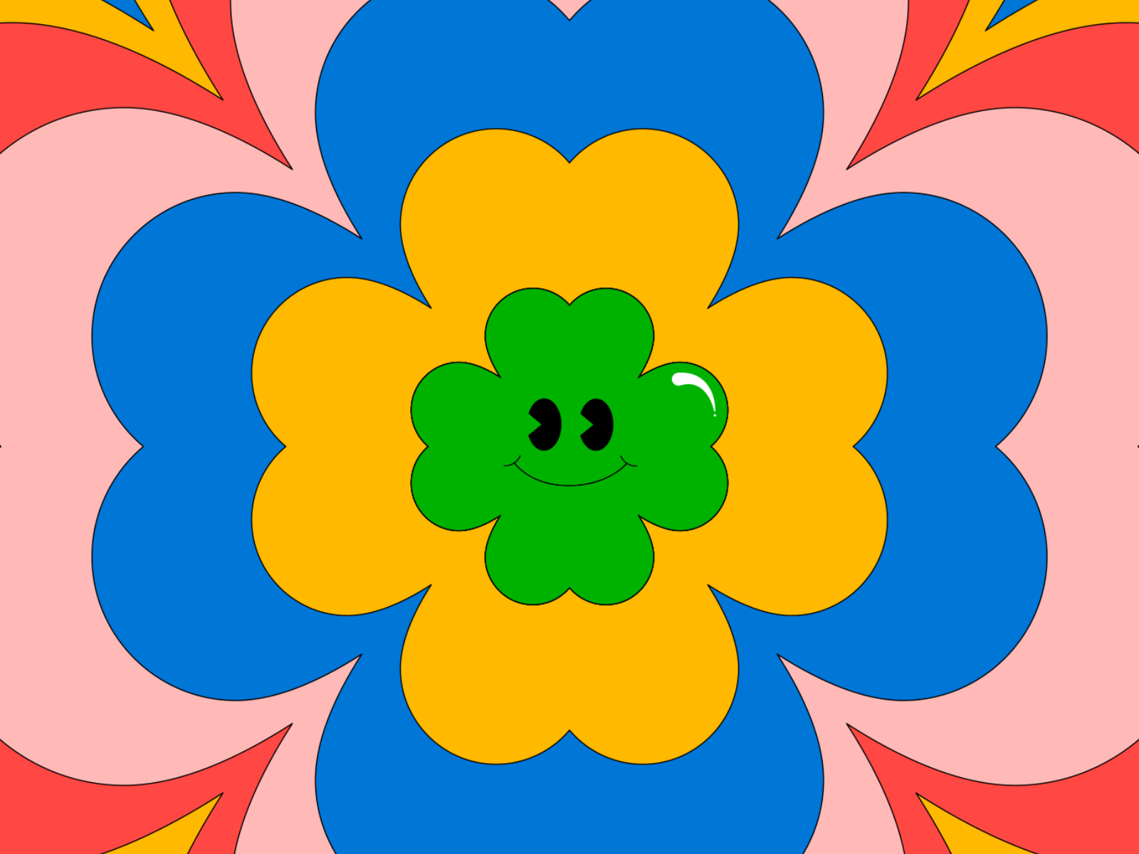 HAPPY ST.PATRICK'S ☘️ animation character clover emoji icon illustration irish loop motion shadow simple st patrick st patricks day typography