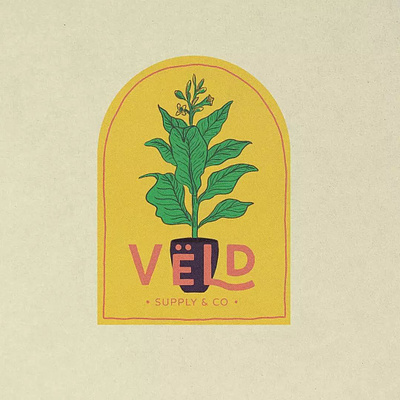 Veld Tobacco Supply Logo Design artwork badge design badge illustration brand identity branding emblem design emblem logo graphic illustration logo logo design