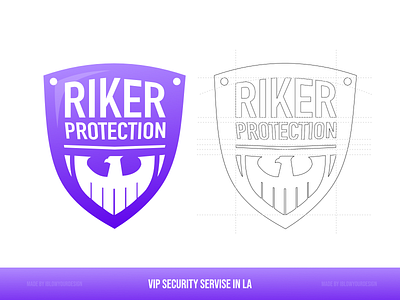 Riker Protection logo design branding eagle eagle logo guard identity label logo logo designer logo icon logo mark logodesign protect security uiux designer