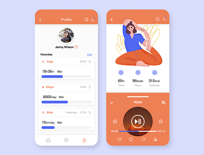 DailyUI041 Exercise Tracker dailyui041 illustration ui ux