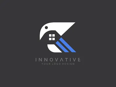 Real estate bird image, Abstract Colorful Logo Design advertising