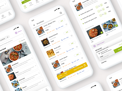 Online Tiffin booking App adobe xd android apple design e commerce ios tiffin ux ui uxui