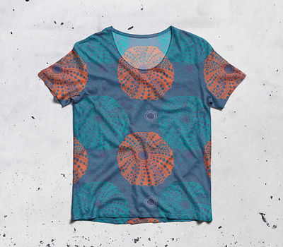Sea Urchin T-shirt for sell apparel design fabric pattern fashion illustation illustration repeating pattern sea sea urchin seamless seamlesspattern trendy vector