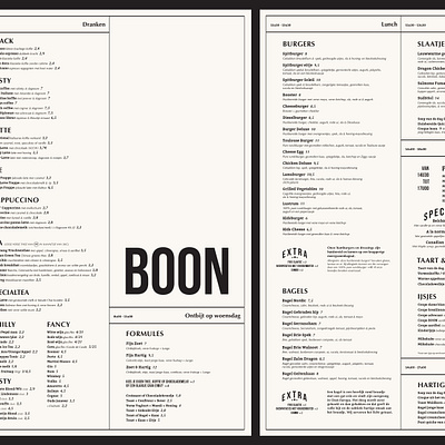 Menu for Coffeeshop bebas neue coffee coffee shop menu menu card typography