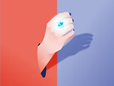 Risky Hands bitcoin crypto cryptoart design ether etherium hand illustration nft nftart philippines