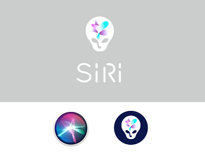 Siri concept design logo logodesign modern simple technology