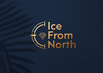 Ice From North Logo branding compas compass logo diamond diamond logo explorer logo ice iceland jewerly logo logo design navigation north typography logo