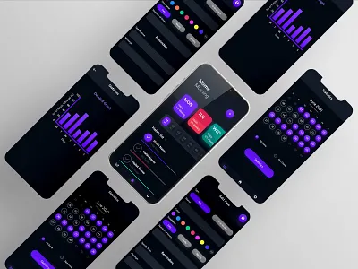 Habit Tracker App Concept Design app design app ui app uiux dark app dark ui dribbble best shot fitness tracker app goals habit tracker habit tracker app health health app healthcare modernism routine tracking app tracker app trendy trendy design uidesign uiux