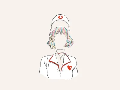 Illustration ❘ Cassie from Promising Young Woman film illustrate illustration movie art movie poster nurse peruvian promising young woman woman