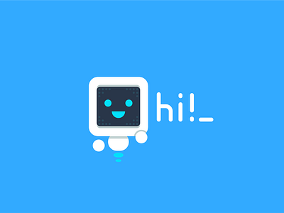 Robot Interface Logo Mascot android app artificial intelligence cartoon character computer cute digital emoticon flat friendly illustration interface logo mascot minimal robot smile technology logo vector