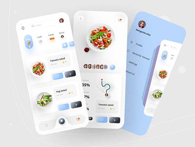 Food delivery app design app design app designer food app food delivery app foodie interface mobile app mobile application mobile ui salad app trend ui design