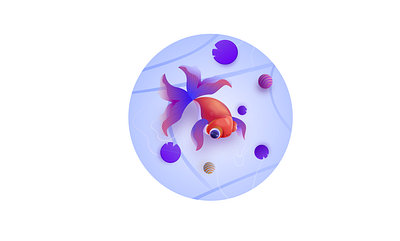 fish design illustration ui