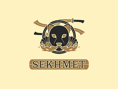 Sekhmet - 134/365 ancient badge branding crest egypt fire flower god goddess khopesh legend lion mythology sword