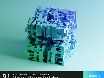 001 3d 3d art abstract design blender design modeling photoshop rendering