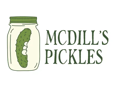 Product Branding: "Mcdill's Pickles" Corporate Logo graphic design logo logo design