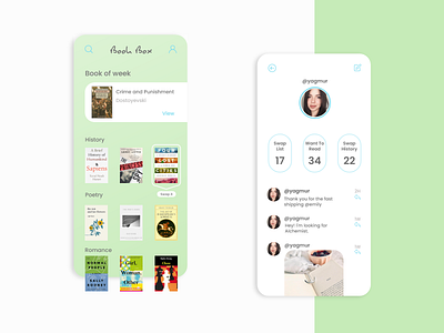 Book Box adobexd app app design book color design design app ios ios app mobile mobile ui ui uidesign uiux ux