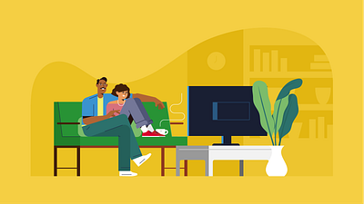 movie night characters people retro style vector
