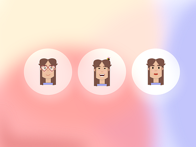 Flat Character bee character face flatcharacter flatillustration head illustration ui