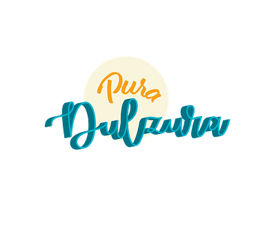 Pura Dulzura Logo 3d branding graphicdesign logo