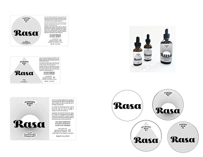Rasa Package Design beauty blackandwhite illustrator labels packaging print