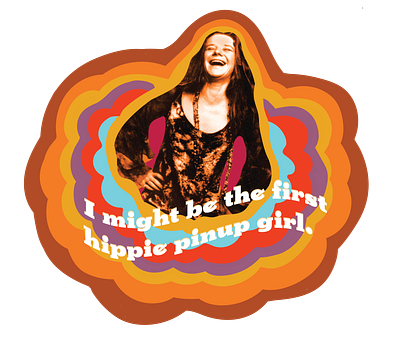 Joplin art design graphicdesign illustration janisjoplin sticker sticker design