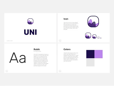 UNI Brand Identity presentation branding client work design idenity identity branding identitydesign logo presentation