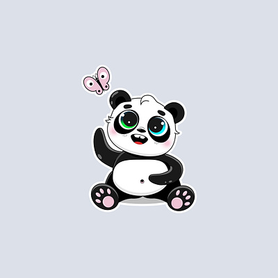 Panda 2d character character design design illustration vector дизайн иллюстрация характер