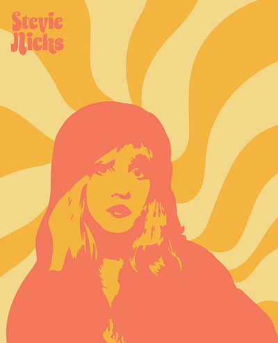 Stevie sticker art design graphic design graphicdesign illustrator stevienicks sticker